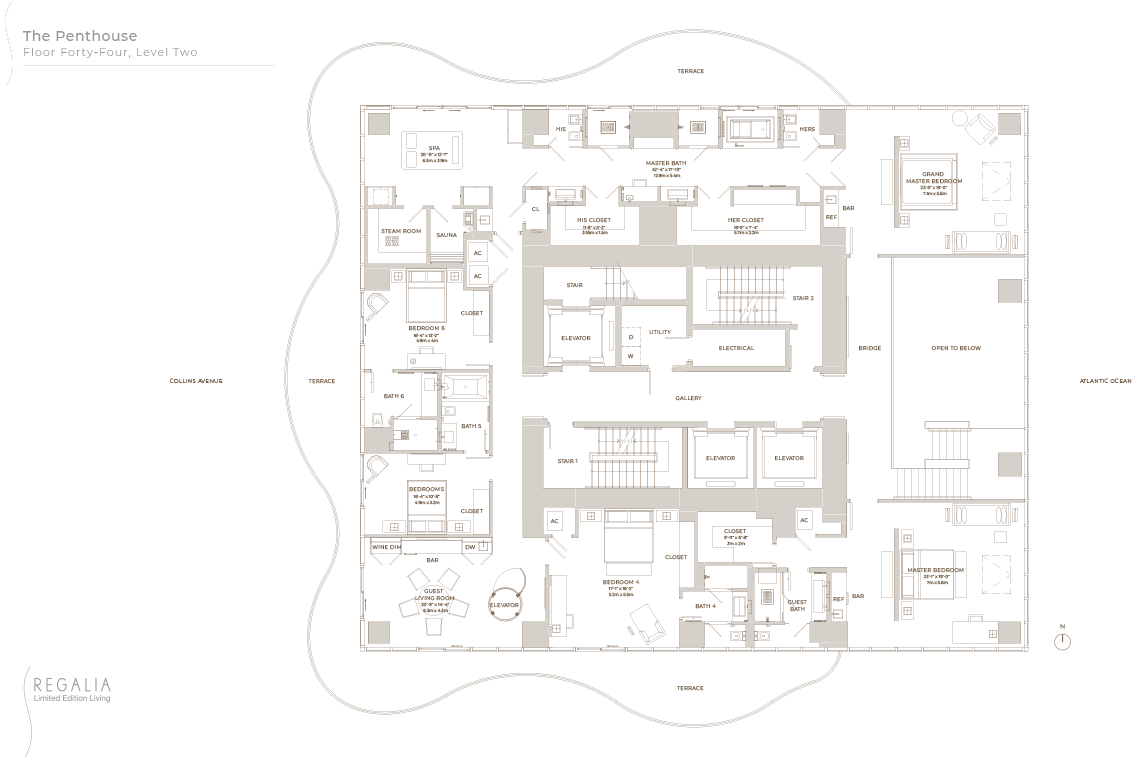 Floor plan of Penthouse For Sale