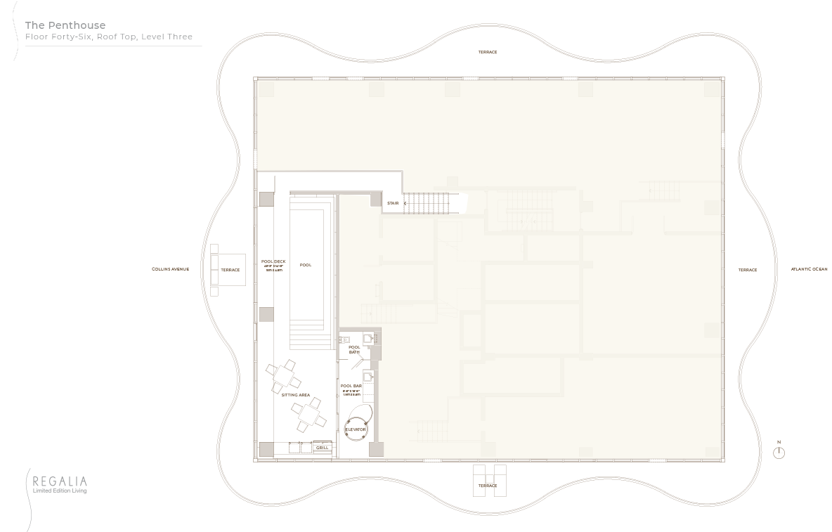 Floor plan of Penthouse For Sale